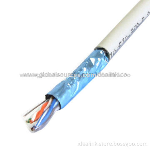 Cat5e FTP 24AWG Shield Networking Cable, Solid Bare Copper/CCA/CCS Conductor